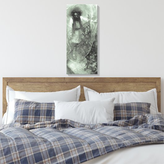  piraten, kapitein Goldsack van Howard Pyle Canvas Afdruk (Insitu (Slaapkamer))