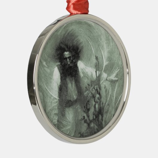  piraten, kapitein Goldsack van Howard Pyle Metalen Ornament (Rechts)