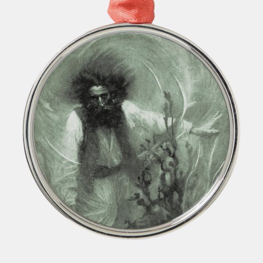  piraten, kapitein Goldsack van Howard Pyle Metalen Ornament (Voorkant)