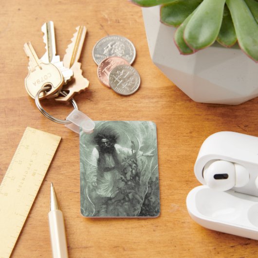 piraten, kapitein Goldsack van Howard Pyle Sleutelhanger (Bureau)