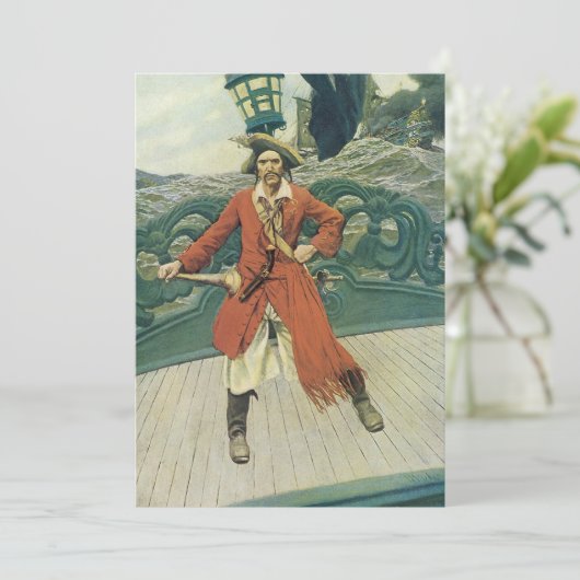 piraten, kapitein Keitt van Howard Pyle (Staand voorkant)