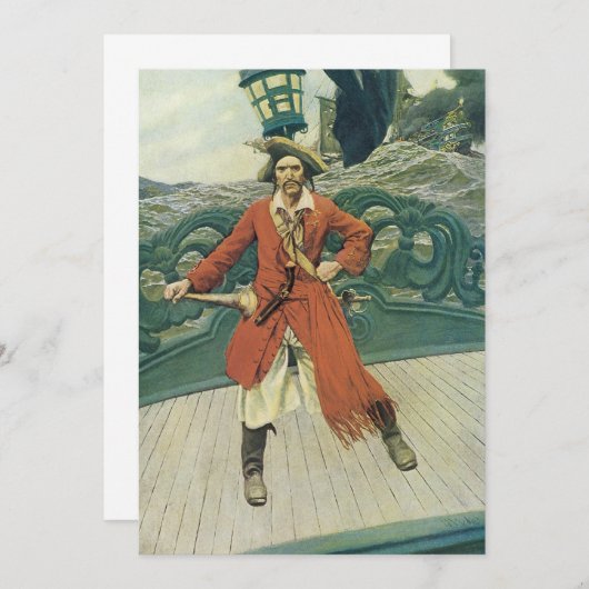 piraten, kapitein Keitt van Howard Pyle (Voorkant / Achterkant)