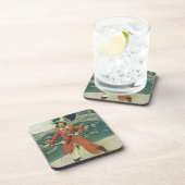  piraten, kapitein Keitt van Howard Pyle Bier Onderzetter (Rechterzijde)