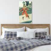 piraten, kapitein Keitt van Howard Pyle Canvas Afdruk (Insitu (Slaapkamer))