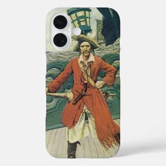piraten, kapitein Keitt van Howard Pyle Case-Mate iPhone Case (Achterkant)