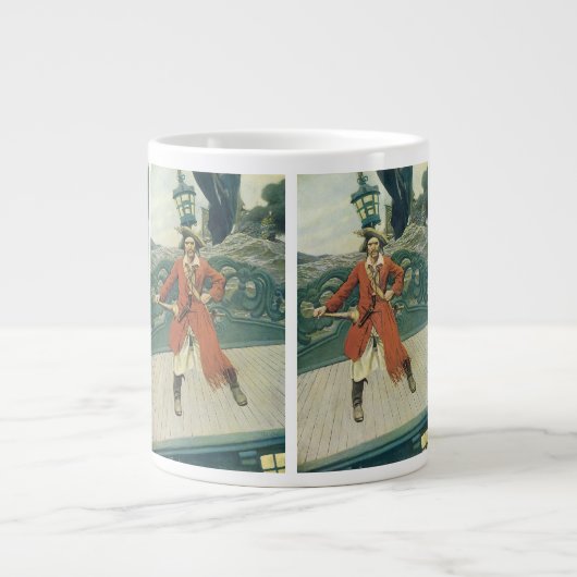 piraten, kapitein Keitt van Howard Pyle Grote Koffiekop (Voorkant)