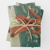  piraten, kapitein Keitt van Howard Pyle Inpakpapier Vel (In situ)