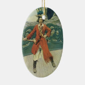  piraten, kapitein Keitt van Howard Pyle Keramisch Ornament (Rechts)