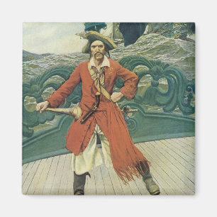 piraten, kapitein Keitt van Howard Pyle Magneet