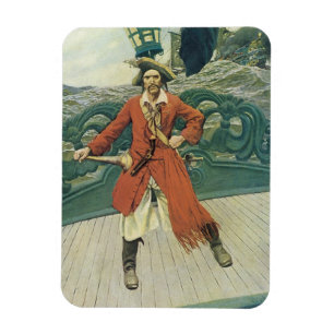 piraten, kapitein Keitt van Howard Pyle Magneet