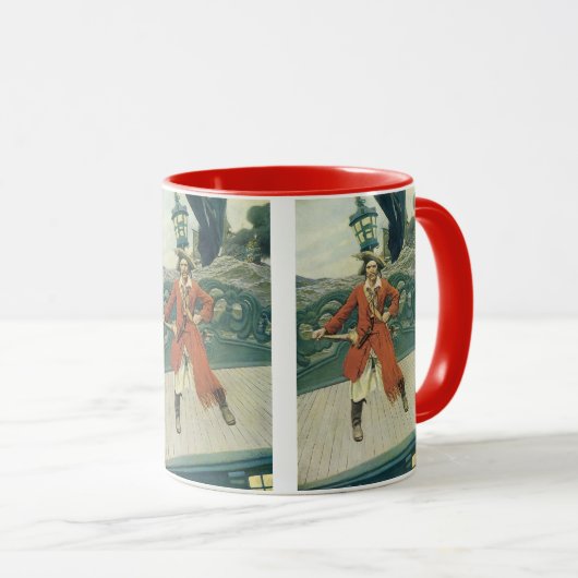 piraten, kapitein Keitt van Howard Pyle Mok (Voorkant rechts)