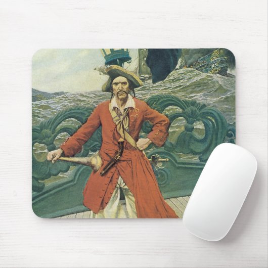  piraten, kapitein Keitt van Howard Pyle Muismat (Met muis)