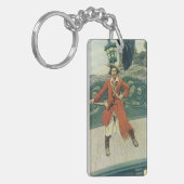 piraten, kapitein Keitt van Howard Pyle Sleutelhanger (Voorkant Links)