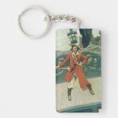 piraten, kapitein Keitt van Howard Pyle Sleutelhanger (Voorkant)