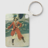 piraten, kapitein Keitt van Howard Pyle Sleutelhanger (Achterkant)