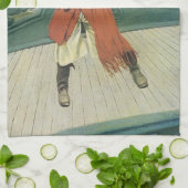 piraten, kapitein Keitt van Howard Pyle Theedoek (Gevouwen)