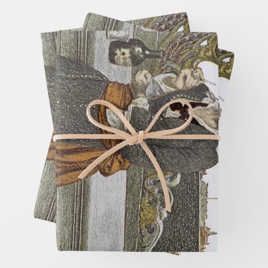 Piraten, Kidd on Deck of Adventure Galley Inpakpapier Vel (In situ)