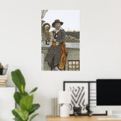  Piraten, Kidd on Deck of Adventure Galley Poster (Thuiskantoor)