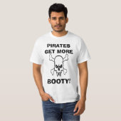 PIRATEN KRIJGEN MEER BOOIT T-SHIRT (Voorkant volledig)