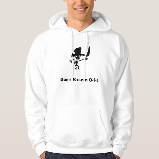 Piraten lopen niet af hoodie (Voorkant)