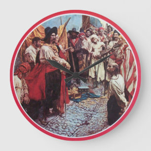 PIRATEN MET BEHANDELING GROTE KLOK