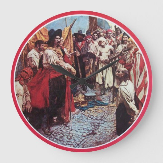 PIRATEN MET BEHANDELING GROTE KLOK (Voorkant)