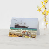 Piraten met Kerstmis Kaart (Gele Bloem)