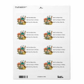 Piraten met Schat Etiket (Full Sheet)