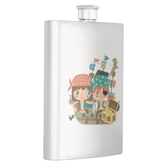 Piraten met Schat Flacon (Rechts)