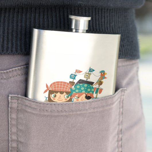 Piraten met Schat Flacon (Voorbeeld)