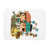 Piraten met Schat Magneet (Horizontaal)