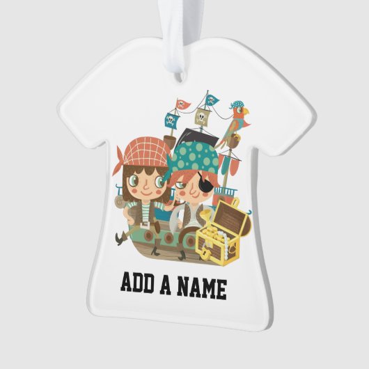 Piraten met Schat Ornament (voorkant)