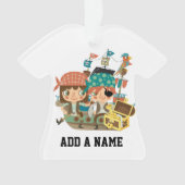 Piraten met Schat Ornament (voorkant)