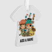 Piraten met Schat Ornament (voorkant)