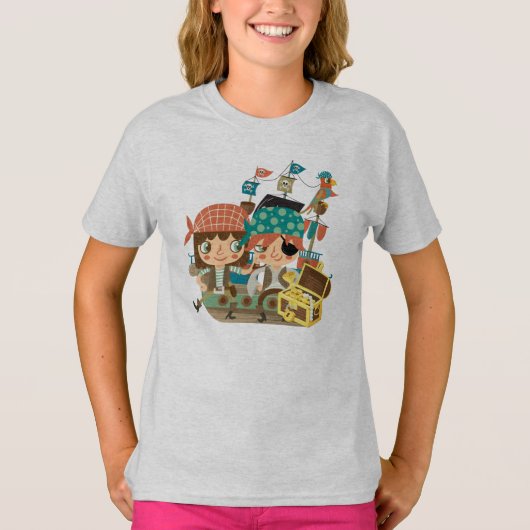 Piraten met Schat T-shirt (Voorkant)