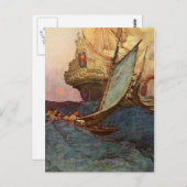 Piraten op Zee Briefkaart (Voorkant / Achterkant)