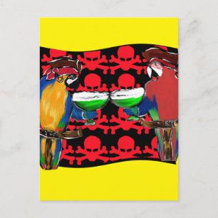 PIRATEN PAPEGAAIEN BRIEFKAART