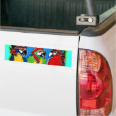 PIRATEN PAPEGAAIEN BUMPERSTICKER (Op Truck)
