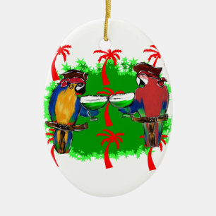 PIRATEN PAPEGAAIEN KERAMISCH ORNAMENT