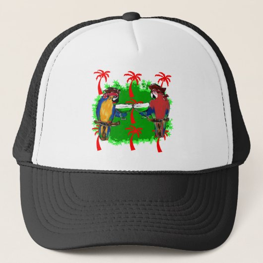 PIRATEN PAPEGAAIEN TRUCKER PET (Voorkant)