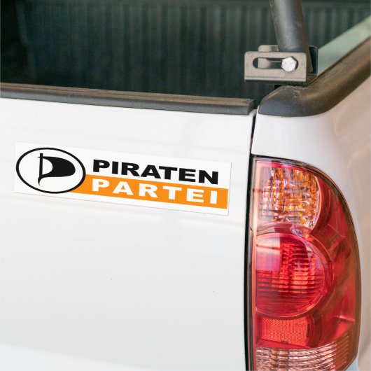 Piraten Partei Logo Bumpersticker (Op Truck)