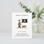 Piraten ・ Piraat, vlag en schatten Kaart (Staand voorkant)