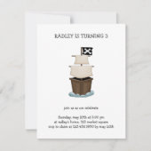 Piraten Pirate Ship Kaart (Voorkant)