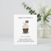 Piraten Pirate Ship Kaart (Staand voorkant)