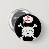 piraten R blij Ronde Button 5,7 Cm (Voorkant /achterkant)