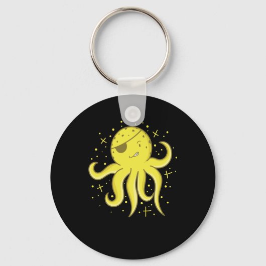 Piraten Riesenkrake mit Augenklappe Sleutelhanger (Voorkant)