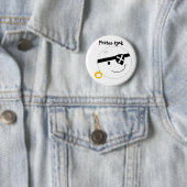 Piraten Rots Ronde Button 5,7 Cm (In situ)
