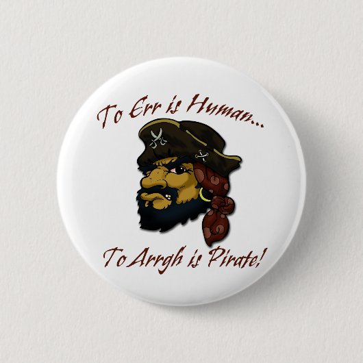 Piraten RULE! Ronde Button 5,7 Cm (Voorkant)