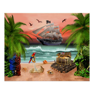 PIRATEN SCHAT PERFECT POSTER