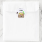 Piraten Schat Ronde Sticker (Tas)